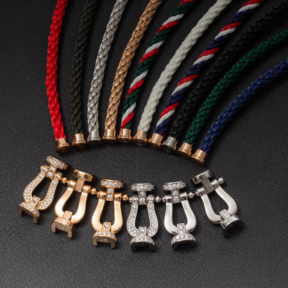 [Stellar Jewelry]FORCE LARGE HORSESHOE HALF DIAMOND BRACELET ROSE GOLD