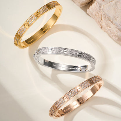 [Stellar Jewelry]LOVE BRACELET 6.1MM DIAMOND-PAVED