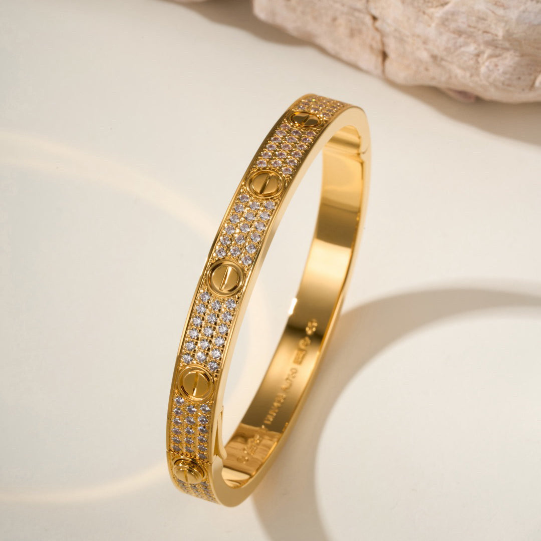 [Stellar Jewelry]LOVE BRACELET 6.1MM DIAMOND-PAVED