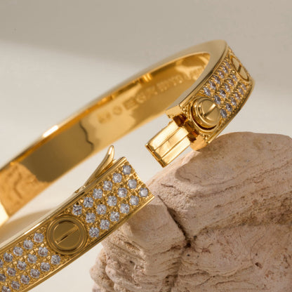 [Stellar Jewelry]LOVE BRACELET 6.1MM DIAMOND-PAVED