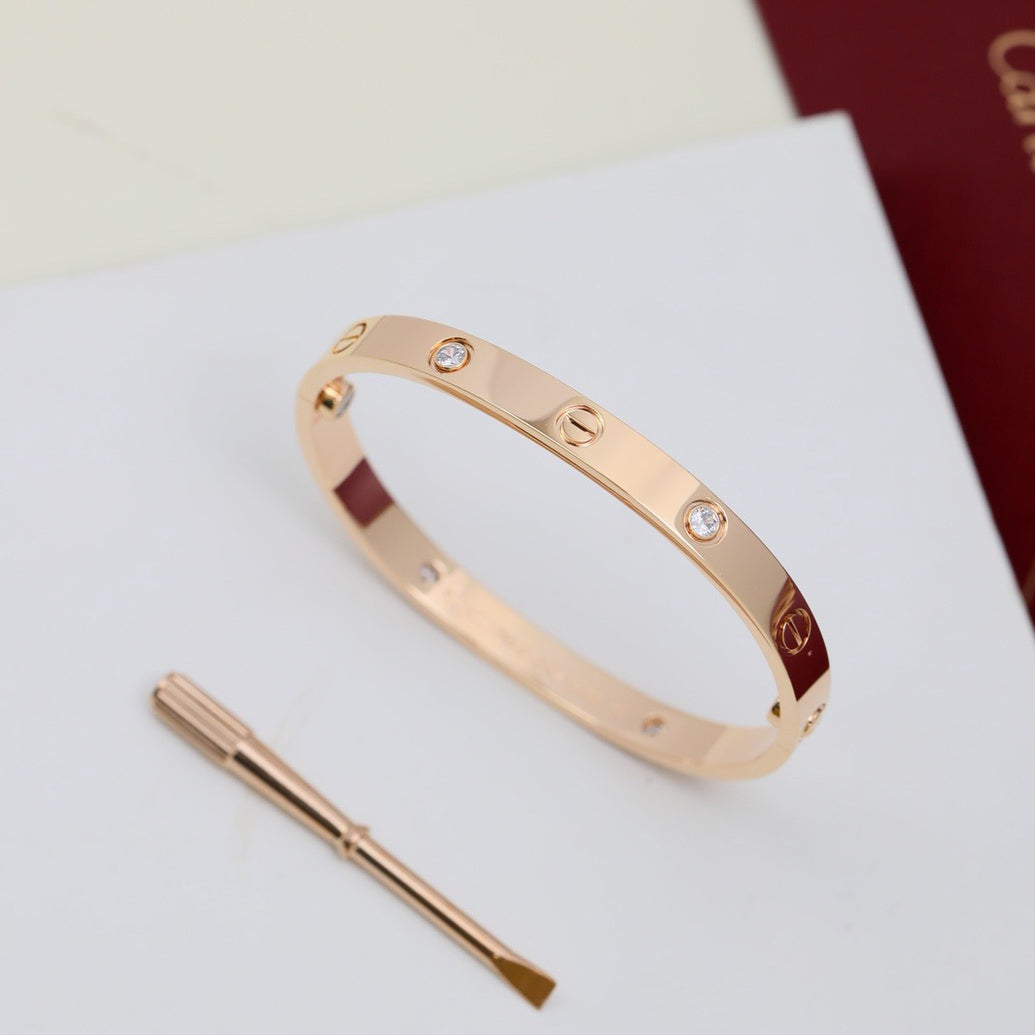 [Stellar Jewelry]LOVE BRACELET 6.1MM 4 DIAMONDS