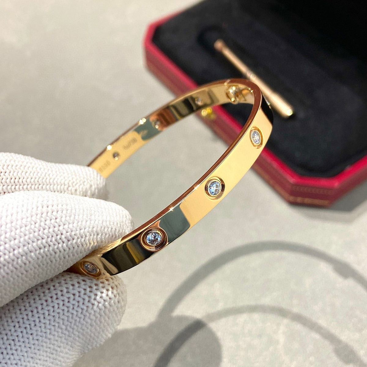 [Stellar Jewelry]LOVE BRACELET 6.1MM 10 DIAMONDS