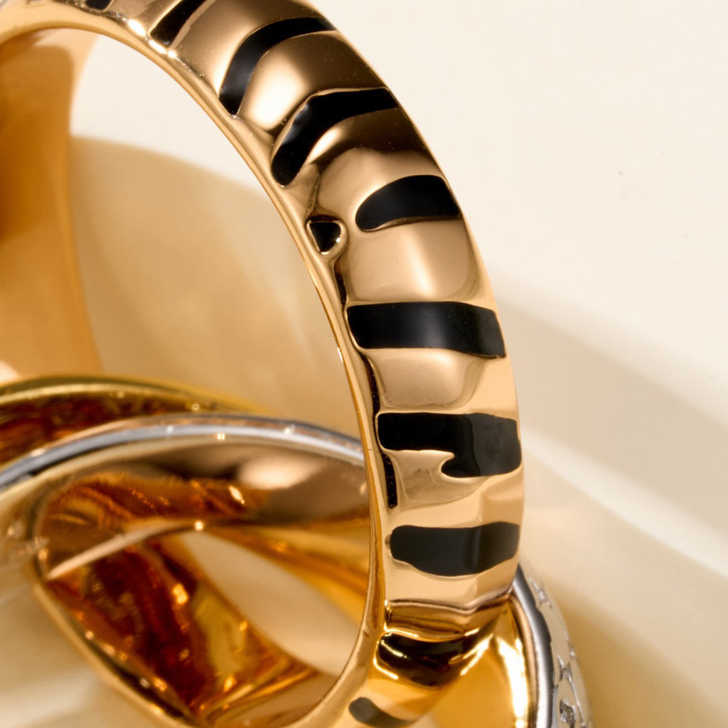[Stellar Jewelry]TRINITY  RING LEOPARD PRINT