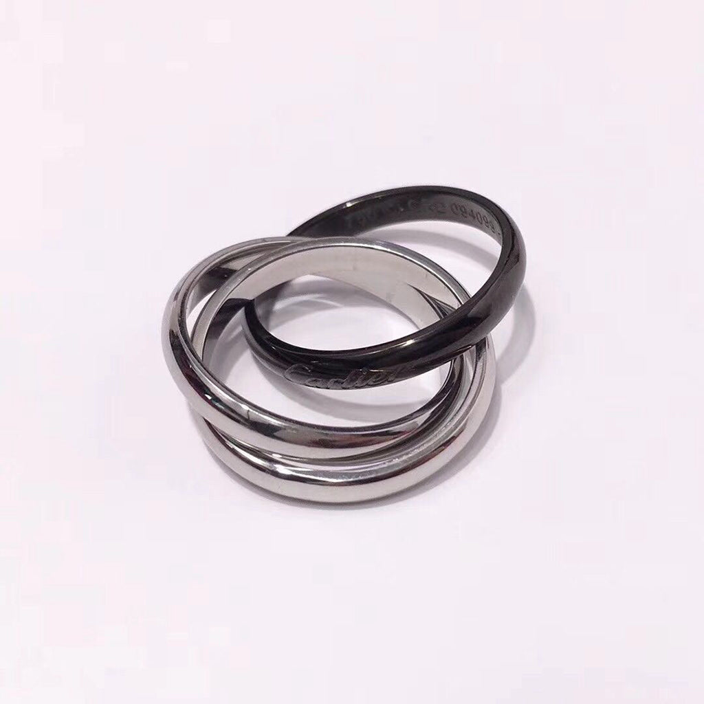 [Stellar Jewelry]TRINITY 3.2MM RING BLACK CERAMIC