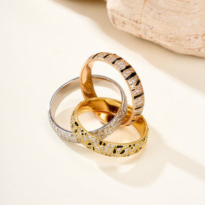 [Stellar Jewelry]TRINITY  RING LEOPARD PRINT