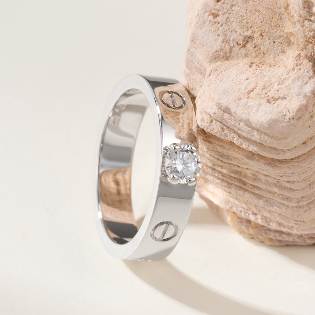 [Stellar Jewelry]LOVE RING 3.6MM 1 BIG DIAMOND