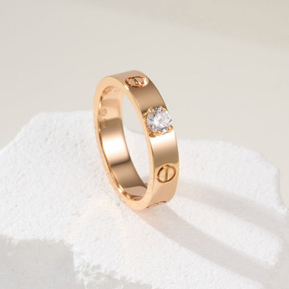 [Stellar Jewelry]LOVE RING 3.6MM 1 BIG DIAMOND