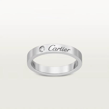 [Stellar Jewelry]LOVE RING 4MM 1 DIAMOND