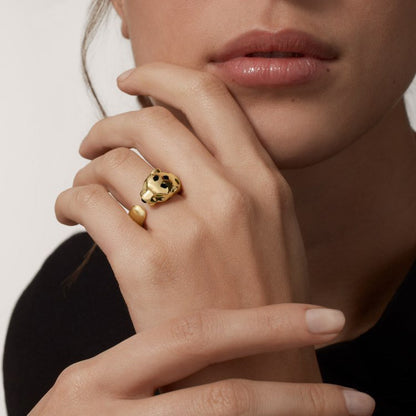 [Stellar Jewelry]PANTHERE SPOTTED MEDIUM RING