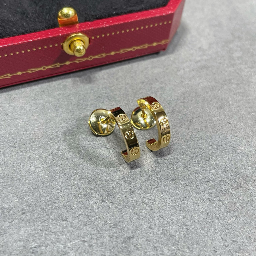 [Stellar Jewelry]LOVE EARRINGS 2.65 MM NO DIAMOND SMALL