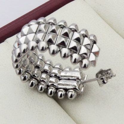 [Stellar Jewelry]CLASH 9.2MM DOUBLE ROW EARRINGS
