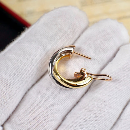 [Stellar Jewelry]TRINITY ON DIAMOND CLASSIC EARRINGS