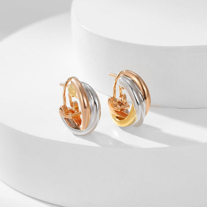 [Stellar Jewelry]TRINITY ON DIAMOND CLASSIC EARRINGS