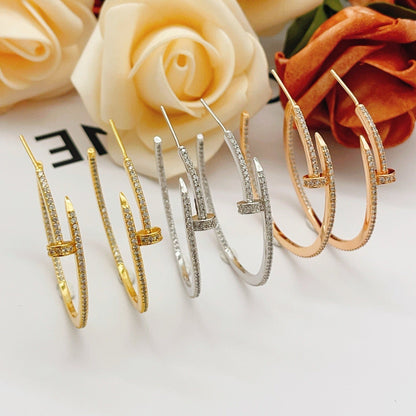 [Stellar Jewelry]JUSTE FULL DIAMOND LARGE EARRINGS