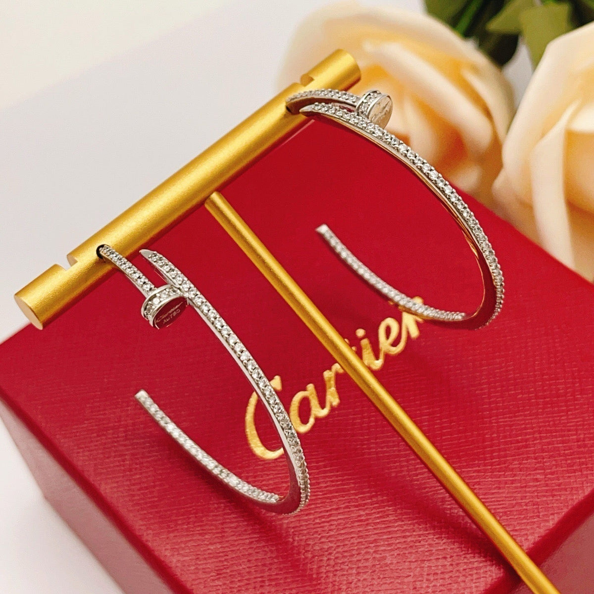 [Stellar Jewelry]JUSTE FULL DIAMOND LARGE EARRINGS