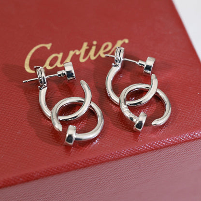 [Stellar Jewelry]JUSTE NO DIAMOND DOUBLE EARRINGS