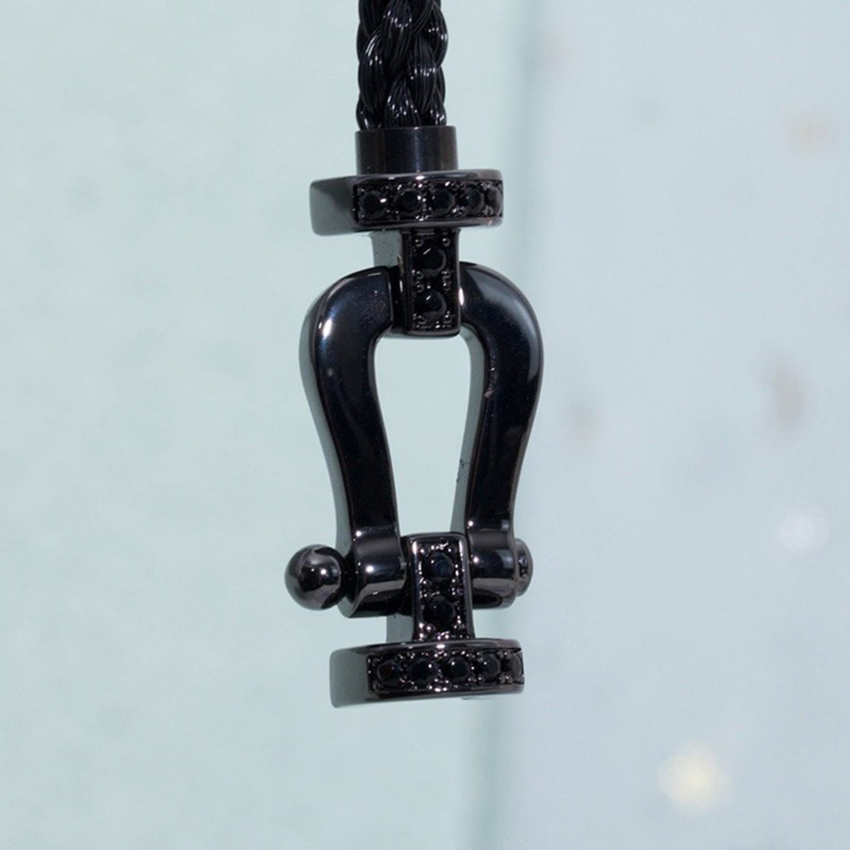 [Stellar Jewelry]FORCE LARGE SERIES HORSESHOE BLACK SAMURAI BRACELET