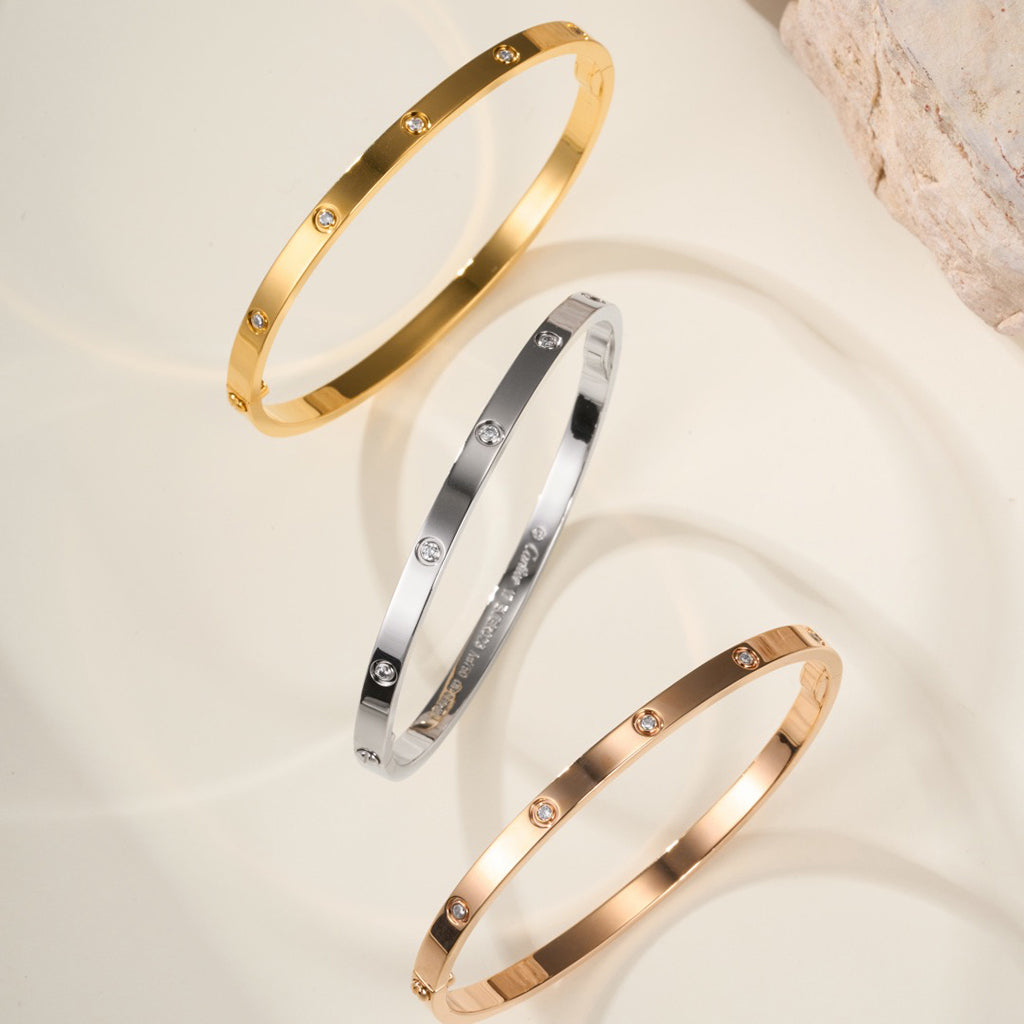 [Stellar Jewelry]LOVE BRACELET 3.65MM 10 DIAMONDS