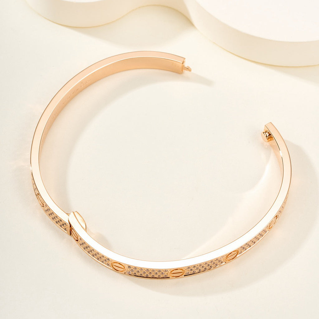 [Stellar Jewelry]LOVE BRACELET 4.8MM DIAMOND-PAVED
