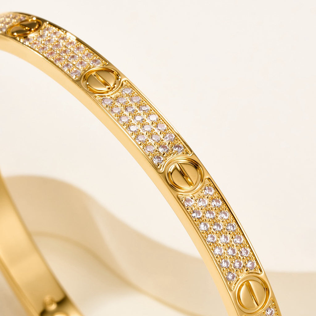 [Stellar Jewelry]LOVE BRACELET 4.8MM DIAMOND-PAVED