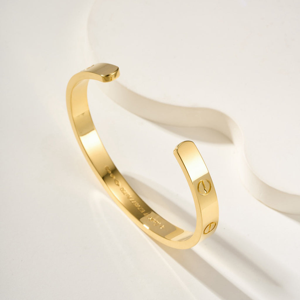 [Stellar Jewelry]LOVE BRACELET 6.1MM OPEN CUFF