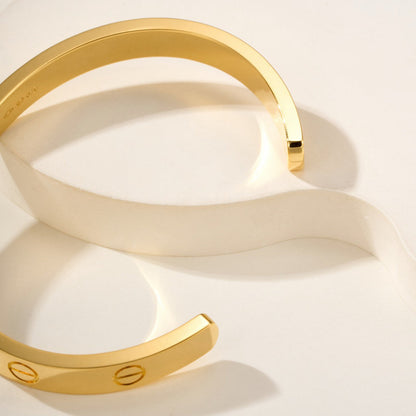 [Stellar Jewelry]LOVE BRACELET 6.1MM OPEN CUFF