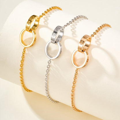 [Stellar Jewelry]LOVE BRACELET DOUBLE RING