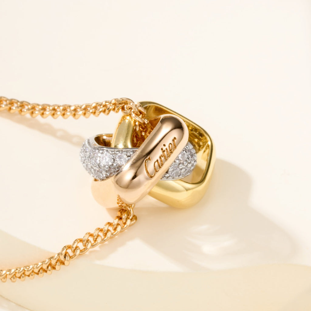 [Stellar Jewelry]TRINITY CUSHION NECKLACE COLLECTION