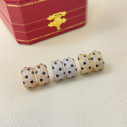 [Stellar Jewelry]PANTHERE MINI FULL DIAMOND EARRINGS