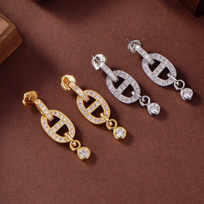 [Stellar Jewelry]HM CHAINE DIAMOND EARRINGS