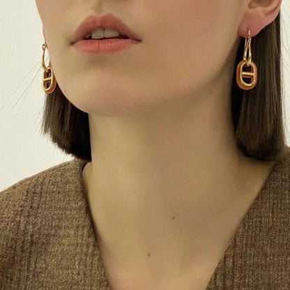 [Stellar Jewelry]HM O'MAILLON GOLD EARRINGS