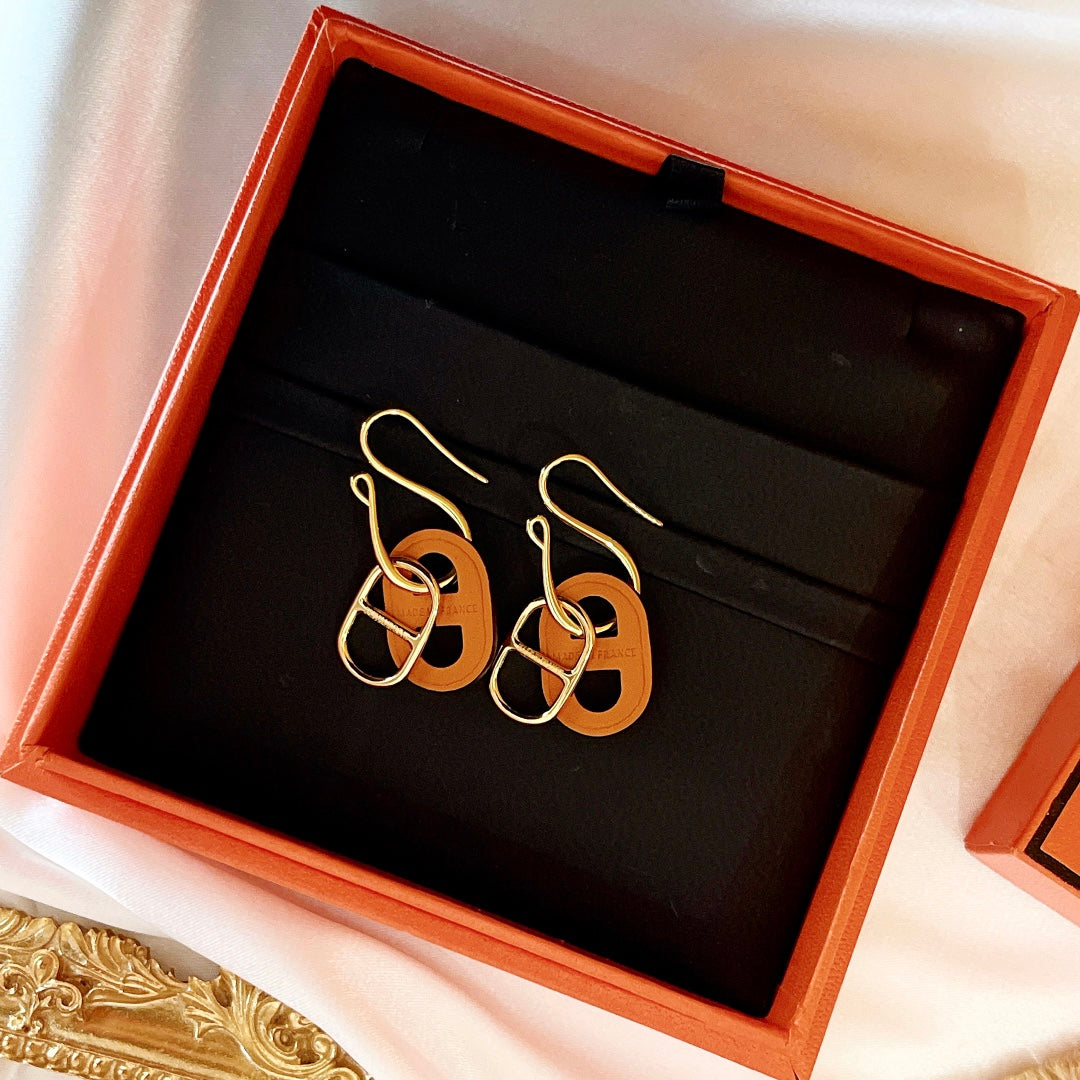 [Stellar Jewelry]HM O'MAILLON GOLD EARRINGS