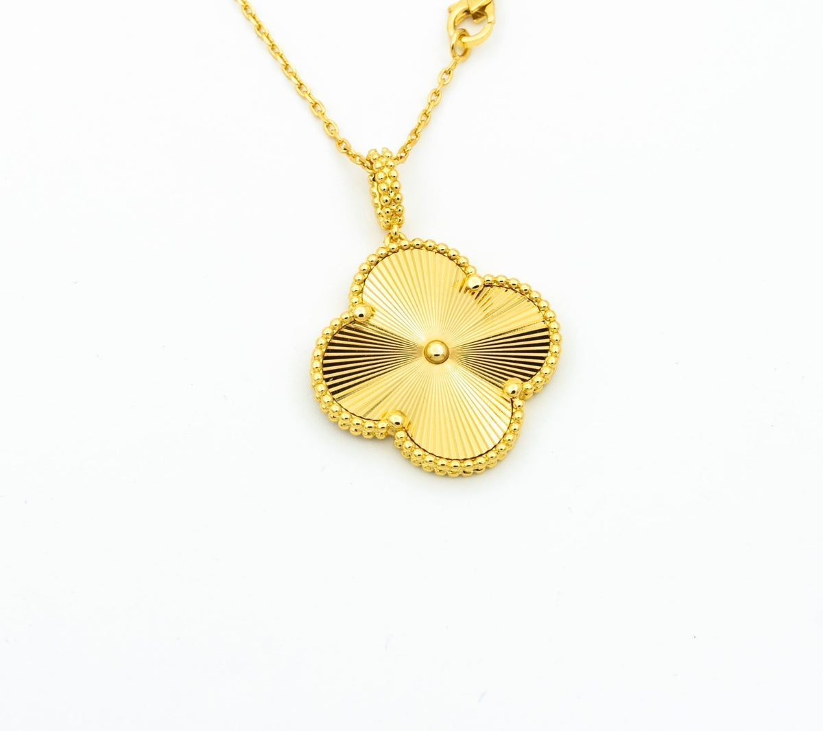[Stellar Jewelry]CLOVER 25MM PEDANT NECKLACE GOLD