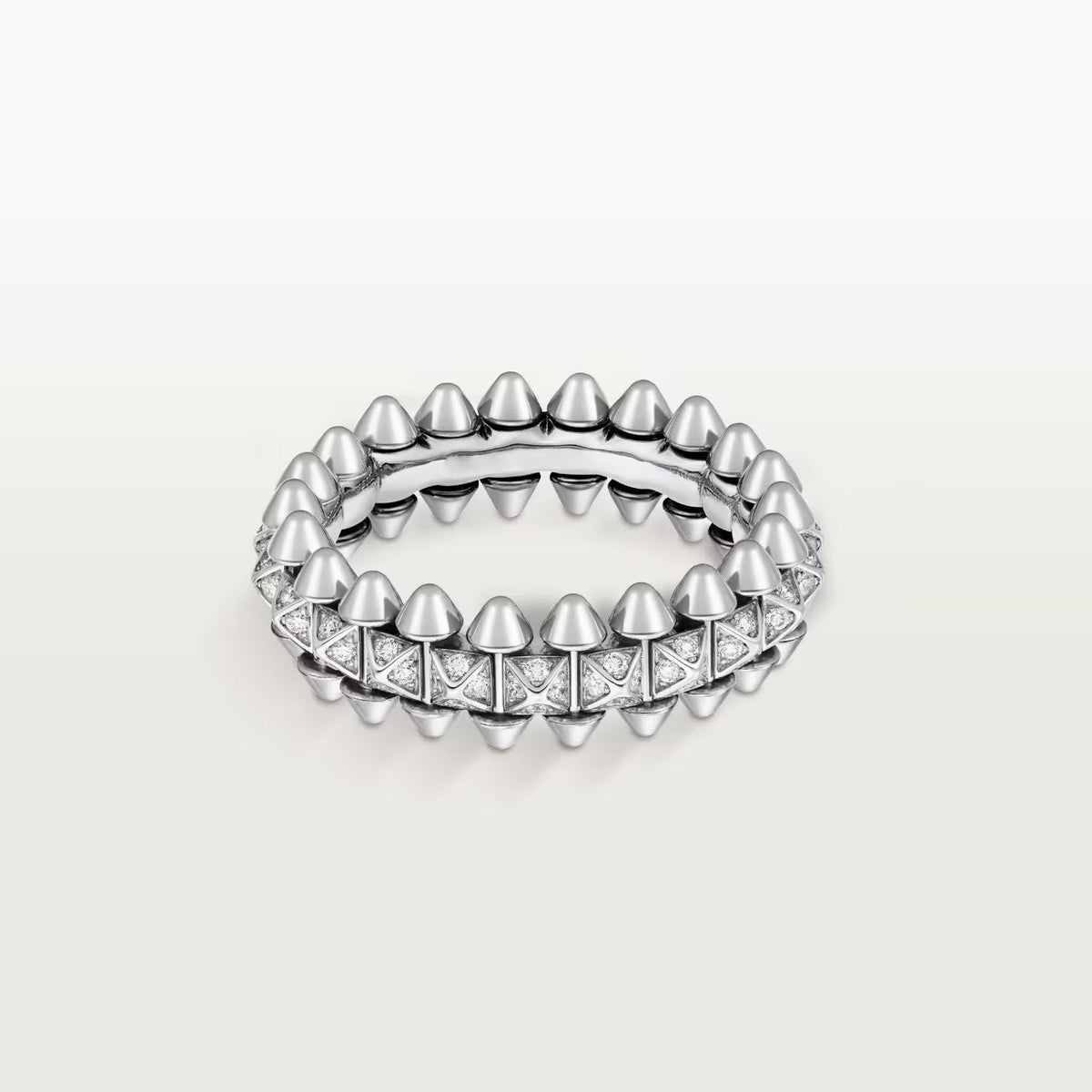 [Stellar Jewelry]CLASH 6.4MM SMALL FULL DIAMOND RING