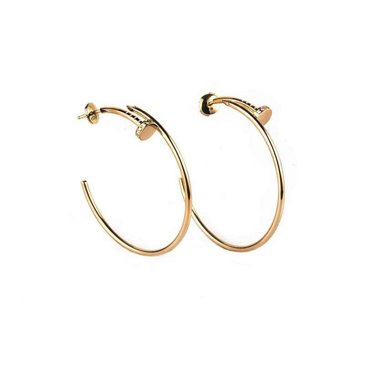 [Stellar Jewelry]JUSTE EARRINGS GOLD DIAMONDS 1.8MM