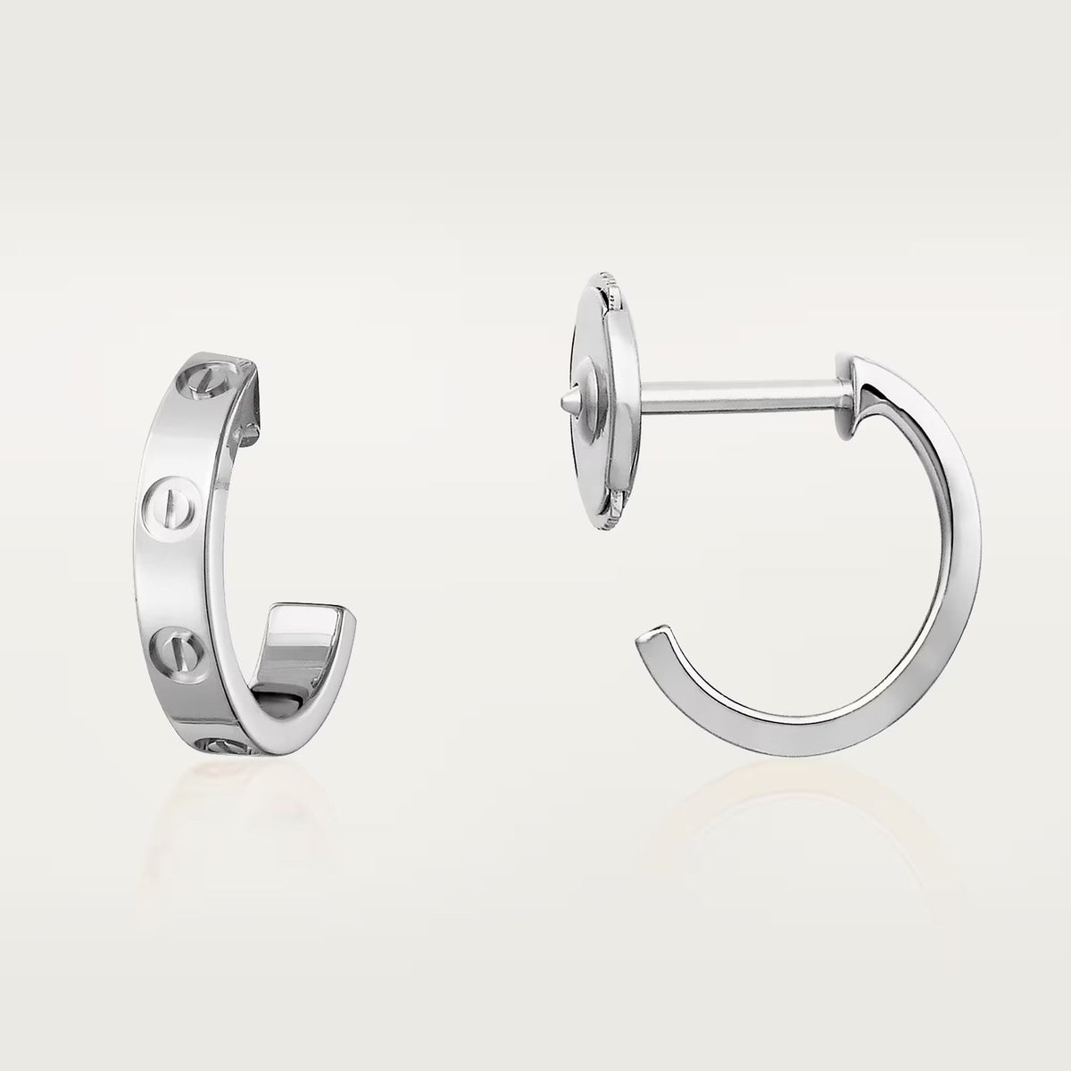 [Stellar Jewelry]LOVE EARRINGS 2.65 MM NO DIAMOND SMALL