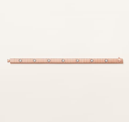 [Stellar Jewelry] NEW 7 MM 7-DIAMOND HEART-SHAPED BRACELET