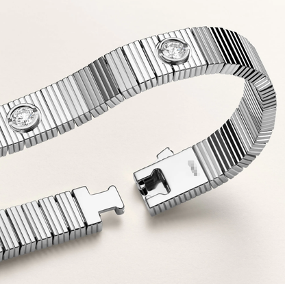 [Stellar Jewelry] NEW 7 MM 7-DIAMOND HEART-SHAPED BRACELET