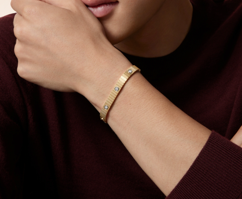 [Stellar Jewelry] NEW 7 MM 7-DIAMOND HEART-SHAPED BRACELET