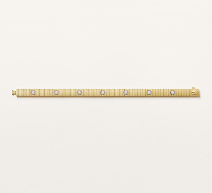 [Stellar Jewelry] NEW 7 MM 7-DIAMOND HEART-SHAPED BRACELET