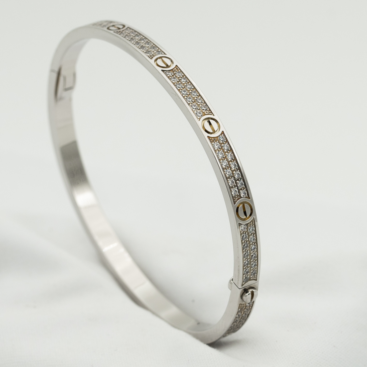 [Stellar Jewelry]LOVE BRACELET 3.65MM DIAMOND-PAVED