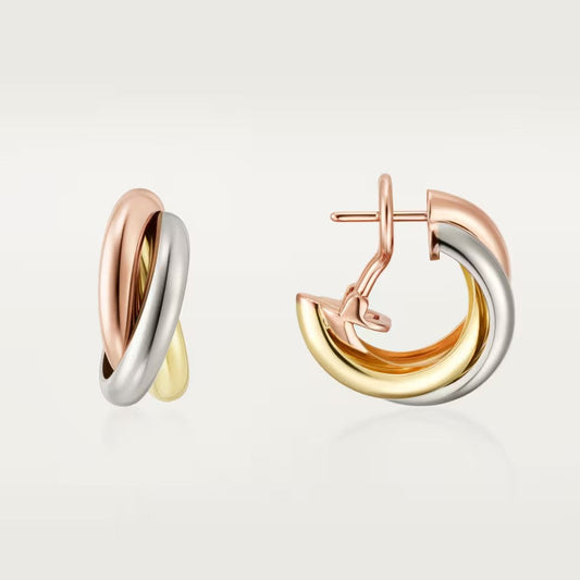 [Stellar Jewelry]TRINITY ON DIAMOND CLASSIC EARRINGS