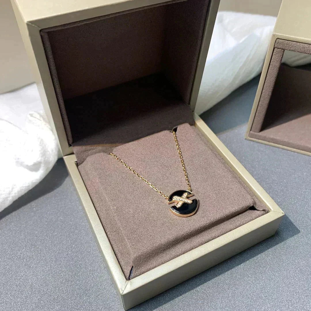 [Stellar Jewelry]JEUX DE ROSE GOLD DIAMOND NECKLACE