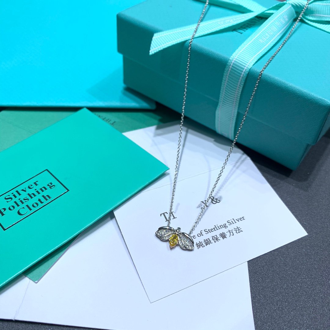 [Stellar jewels]PAPER FLOWERS YELLOW DIAMOND FIREFLY PENDANT