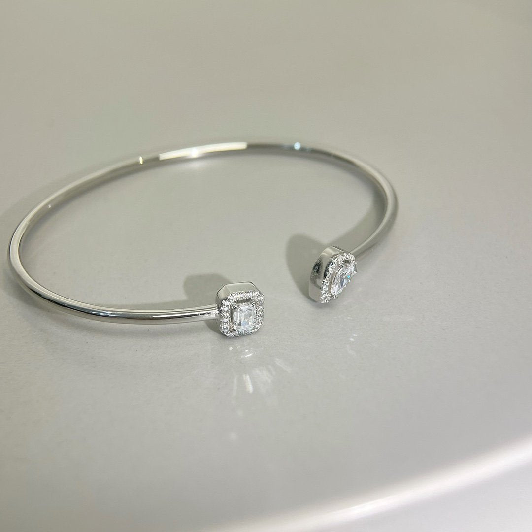 [Stellar Jewelry]JONC FLEX MY TWIN TOI & MOI SILVER DIAMOND BRACELET