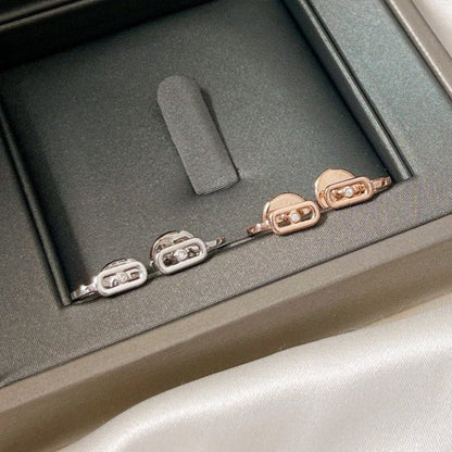 [Stellar Jewelry]CREOLES MOVE UNO MINI 1 DIAMOND EARRINGS