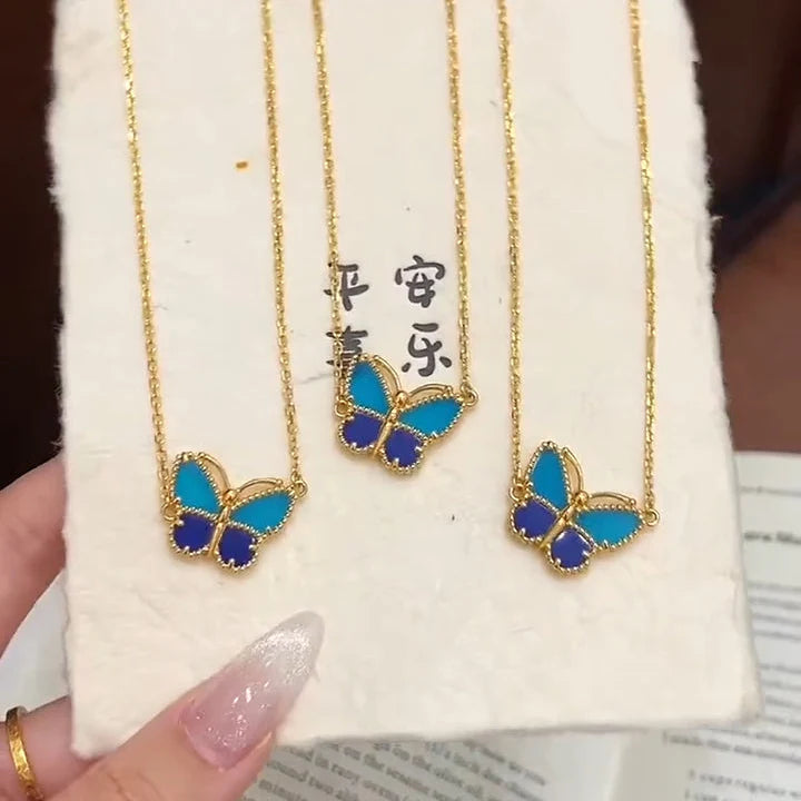 [Stellar Jewelry] 2026 NEW LUCKY BUTTERFLY 1 MOTIFS NECKLACE
