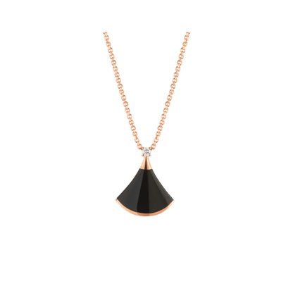 [Stellar Jewelry]DREAM NECKLACE ONYX 1 DIAMOND