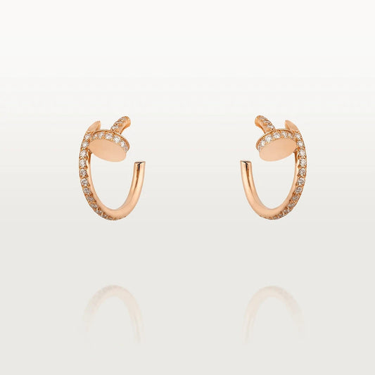 [Stellar Jewelry]JUSTE EARRINGS 12.75MM PINK GOLD DIAMOND