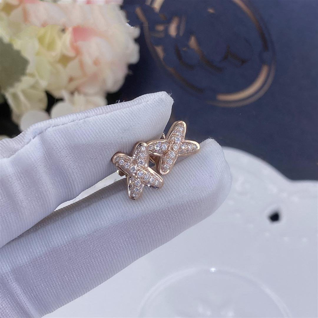 [Stellar Jewelry]JEUX DE PINK GOLD DIAMOND EARRINGS